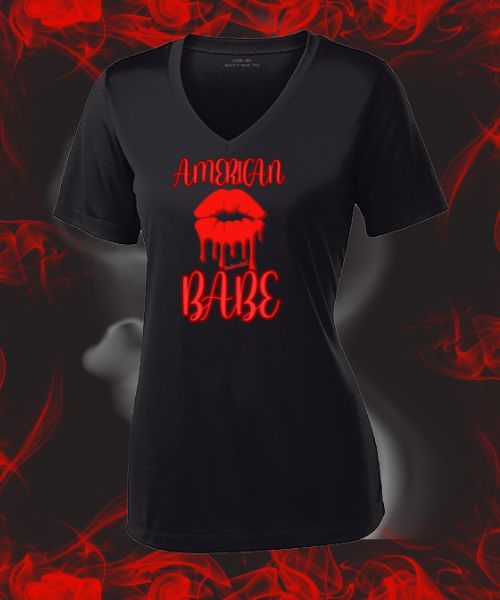 American Babe V-Neck Shirt